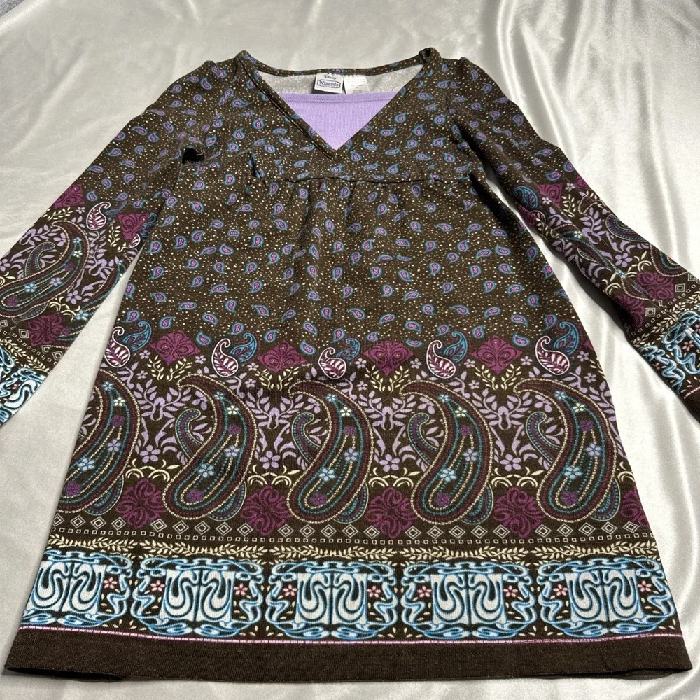 Disney Girls Dress Size 7/8 Wizards‎ of Waverly Place Paisley